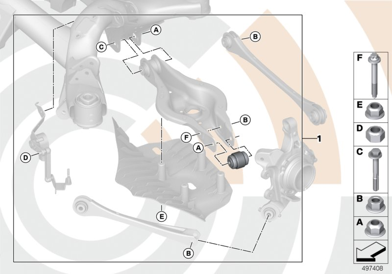 BMW 33322467065 REPAIR KIT FOR BALL JOINT