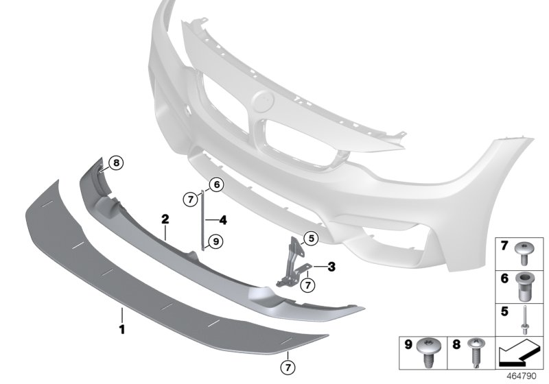 BMW 51118065281 Adapter For Front Splitter