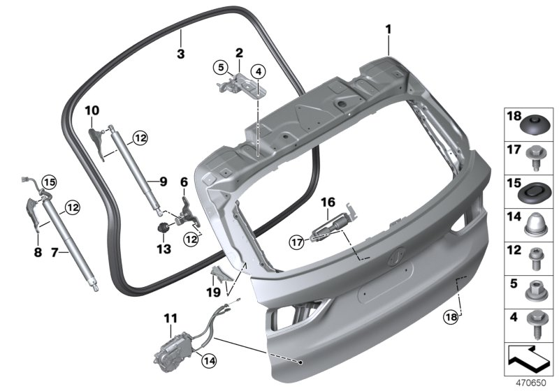 BMW 51242584673 Link Lever, Spring Support, Left