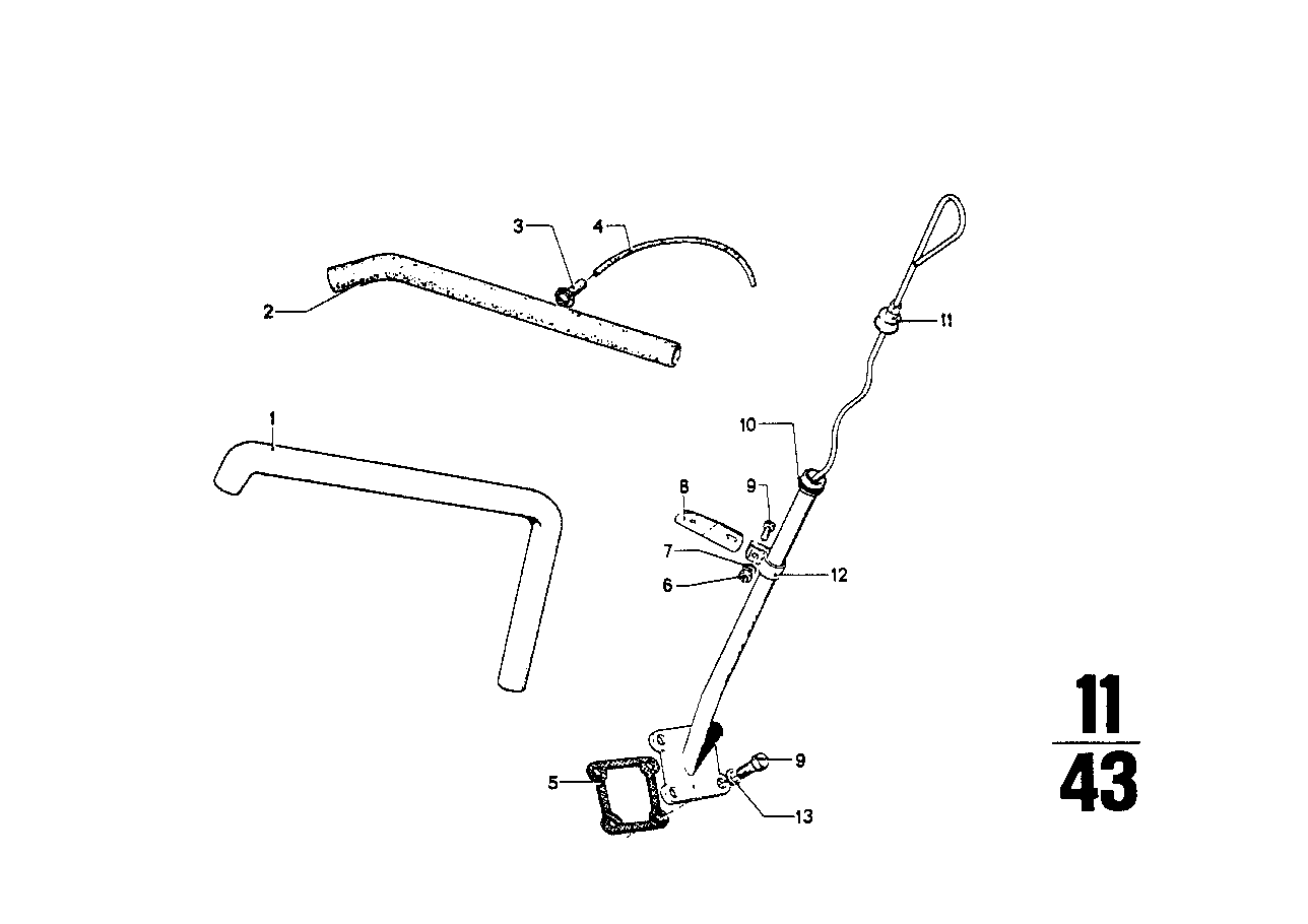 BMW 11151252407 Vent Hose