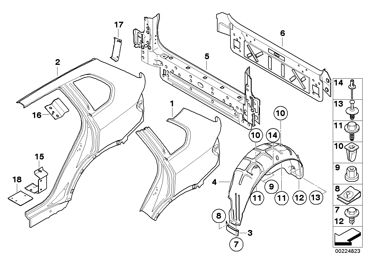 BMW 41212460206 POSITIONING AID T-BOLT