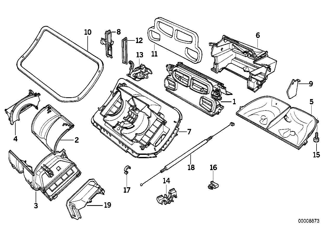 BMW 64111393264 Bowden Cable