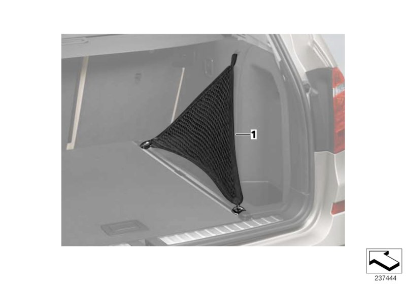 BMW 51472183902 Luggage Compartment Net, Lateral