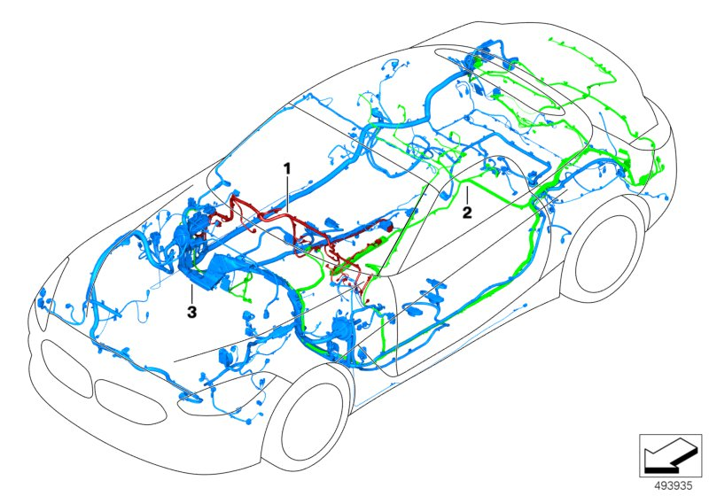 BMW 61112465492 AUDIO WIRING HARNESS, DUPLIC