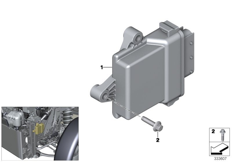 BMW 64119314803 Control Unit, Heat Pump