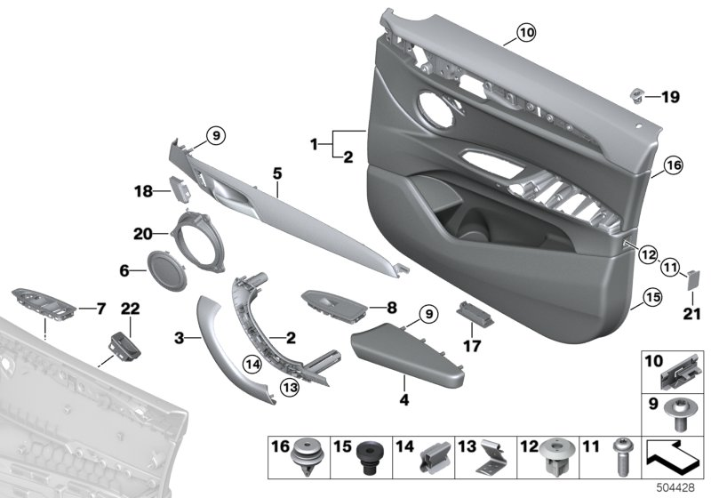 BMW 51417482427 Decorative Strip, Left