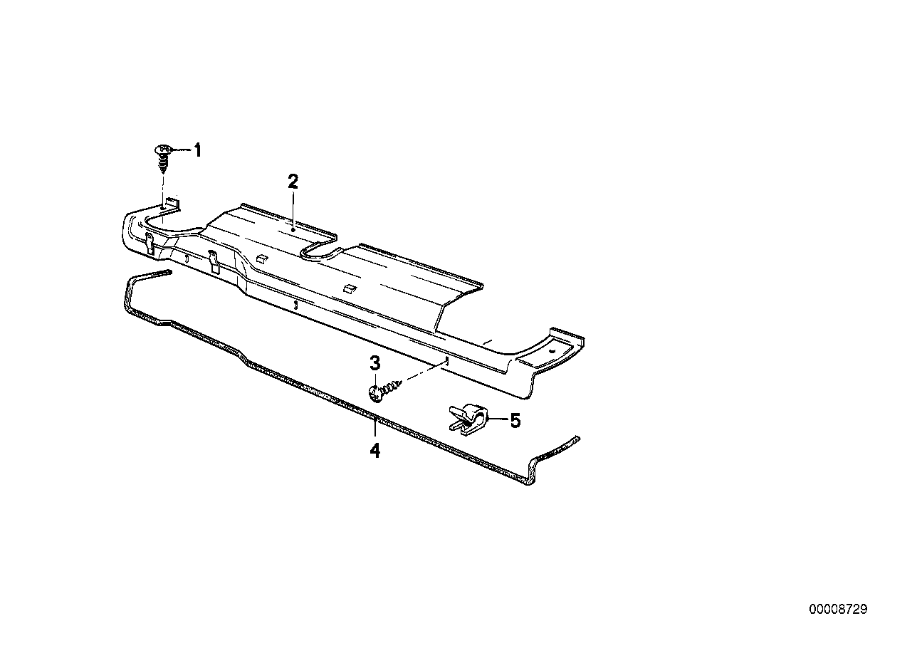 BMW 51711871269 Heater Closing Panel