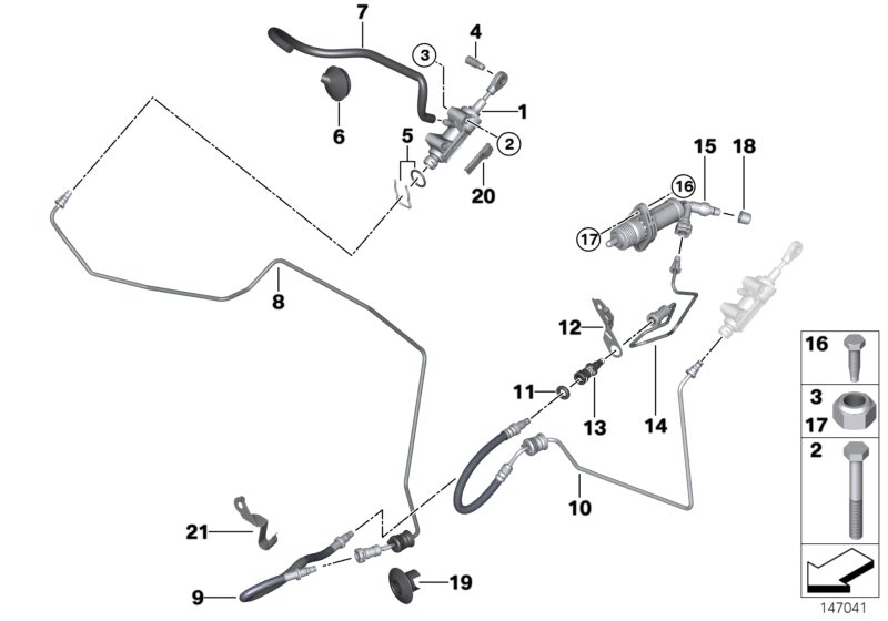 BMW 21526774302 Bracket, Hose Assy