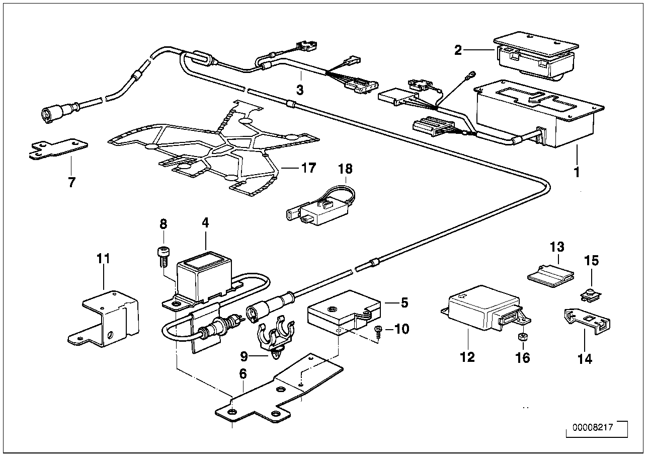 BMW 65771379039 FRONT SENSOR SUPPORT