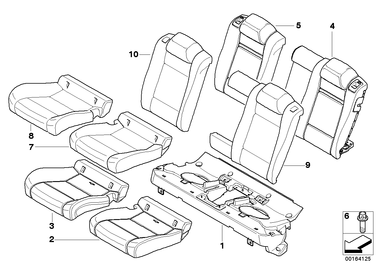 BMW 52207171884 Seat Pan