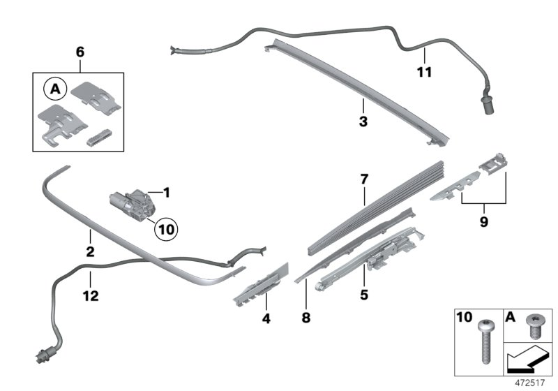 BMW 41217172472 Water Outlet Hose Front