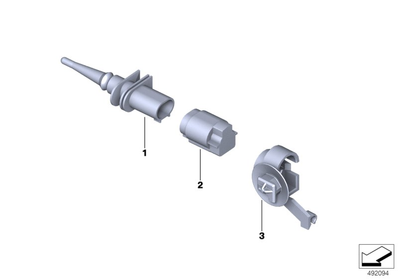 BMW 61138091790 BRACKET FOR TEMPERATURE SENS