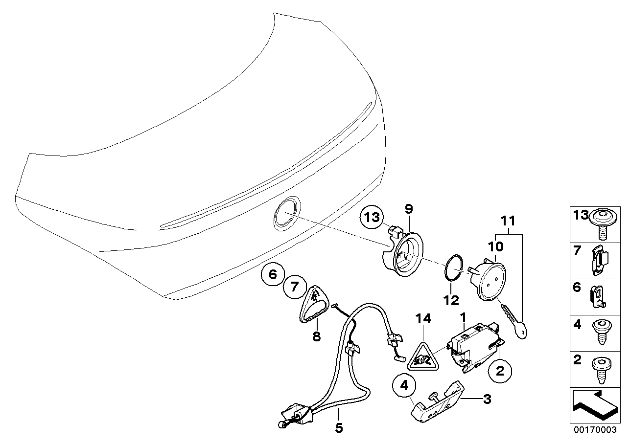 BMW 51247117203 Holder