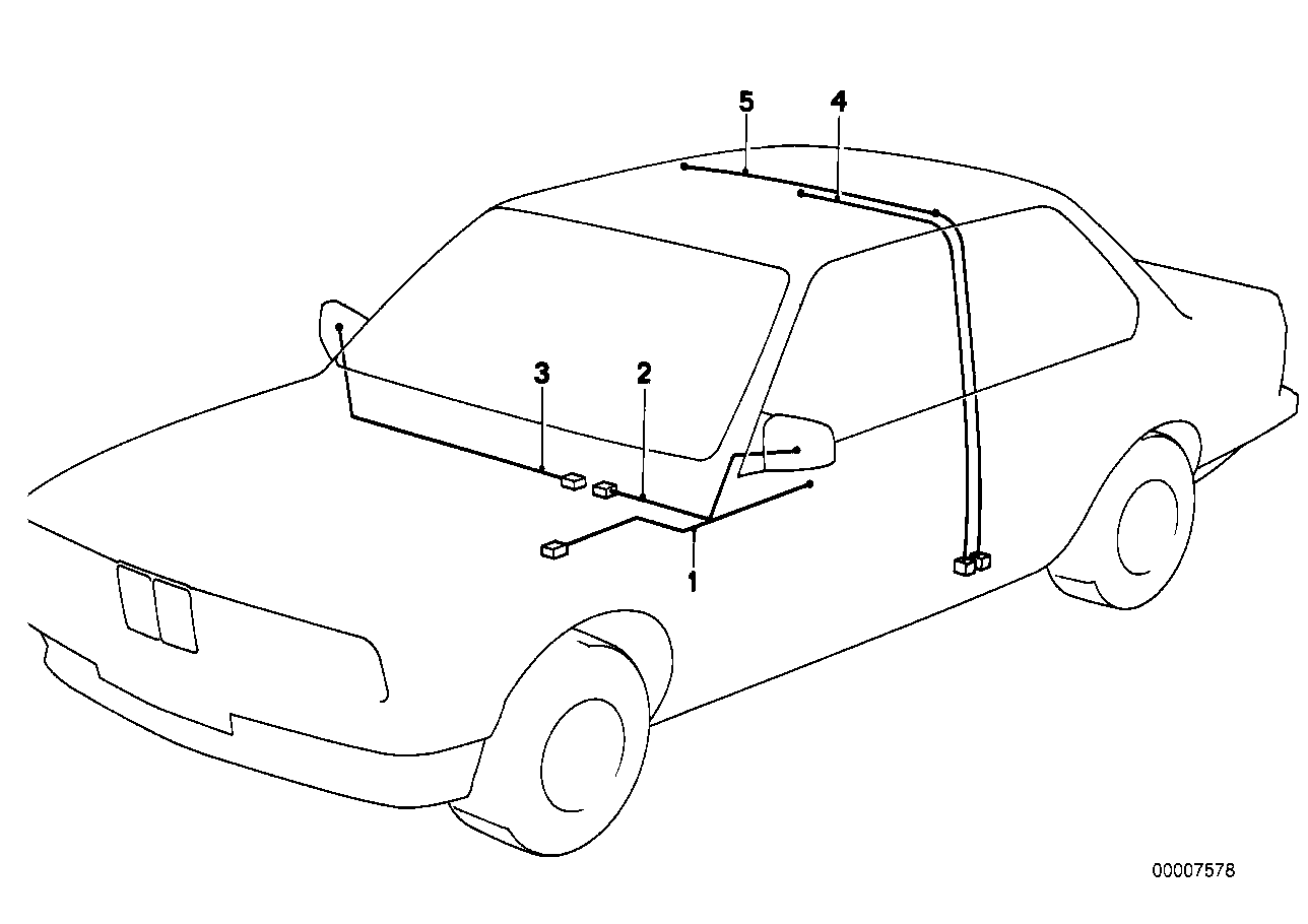BMW 61121364792 Wiring Connection To Additional Mirror