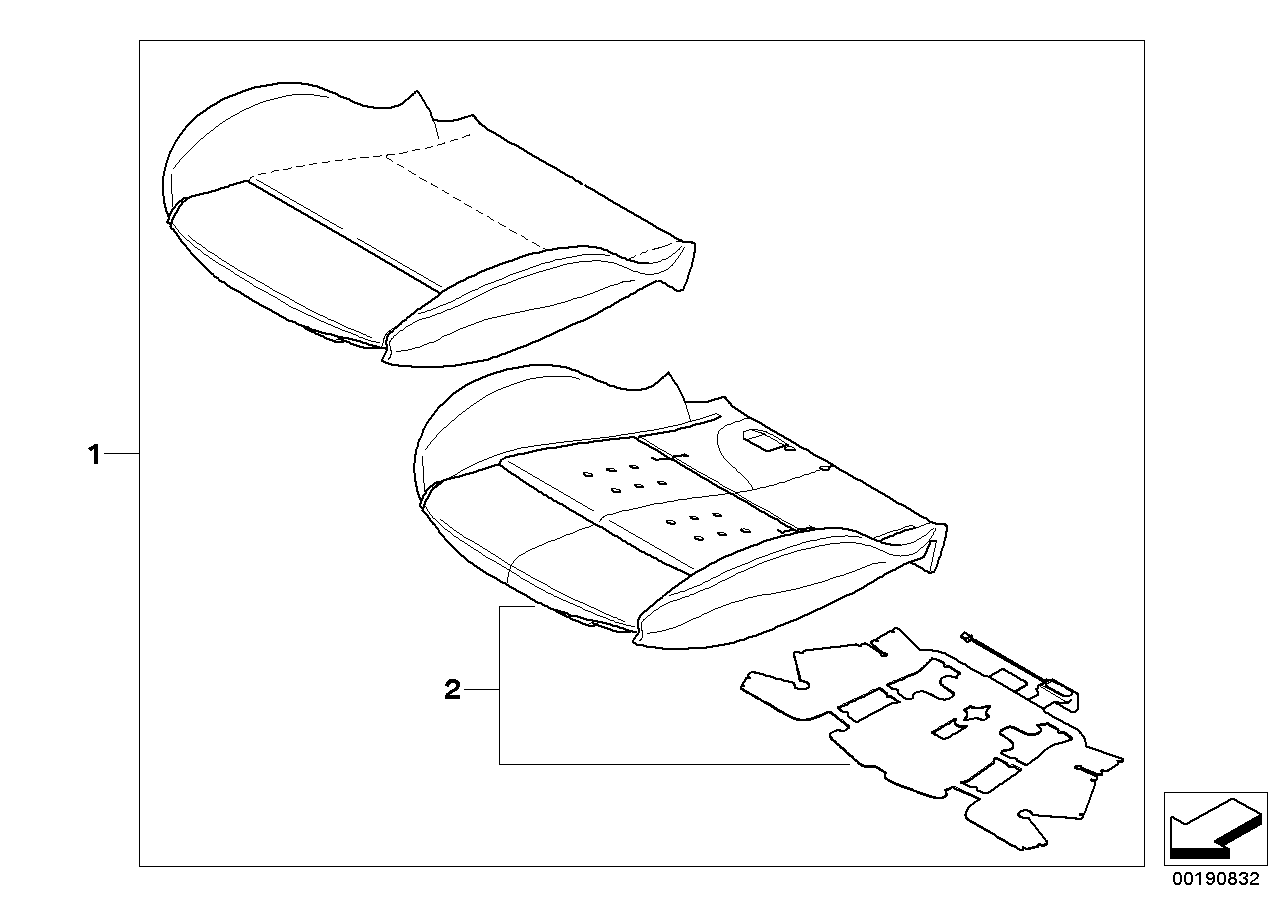 BMW 52108037928 Seat Upholstery, Leather