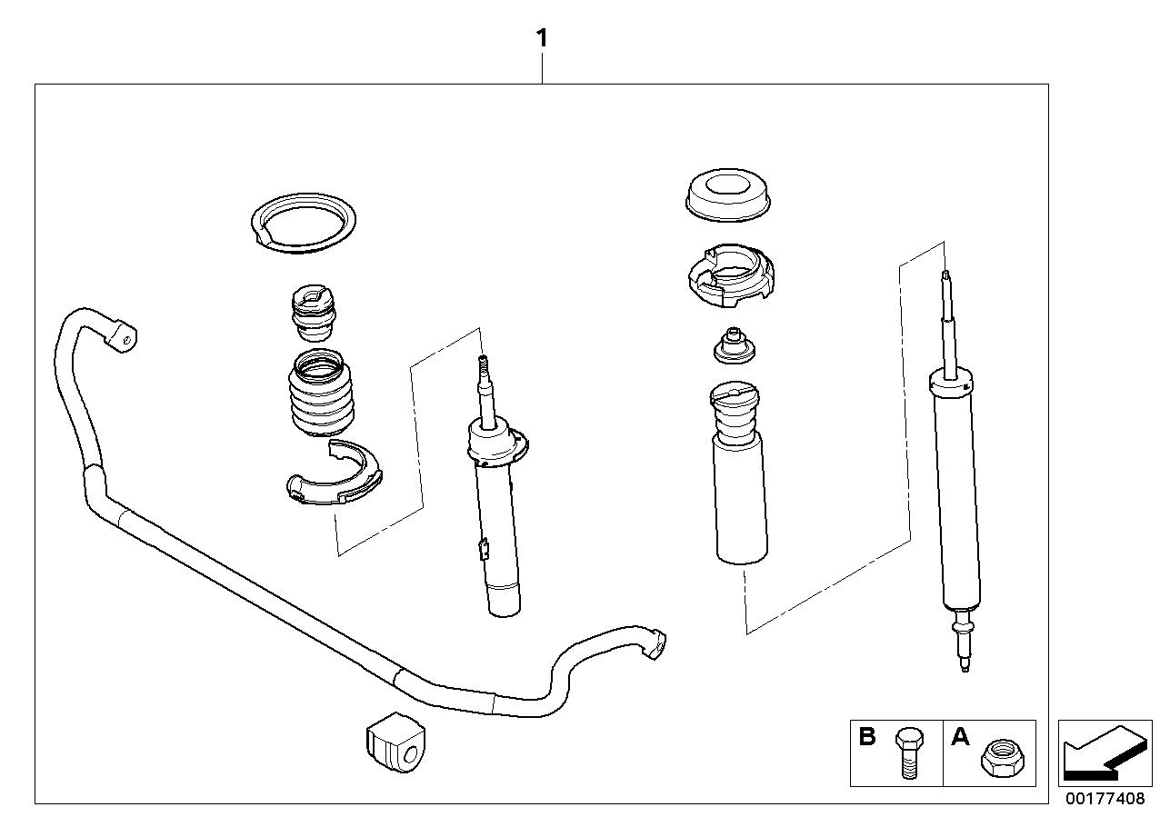 BMW 33500444831 Retrofit Kit Sports Suspension