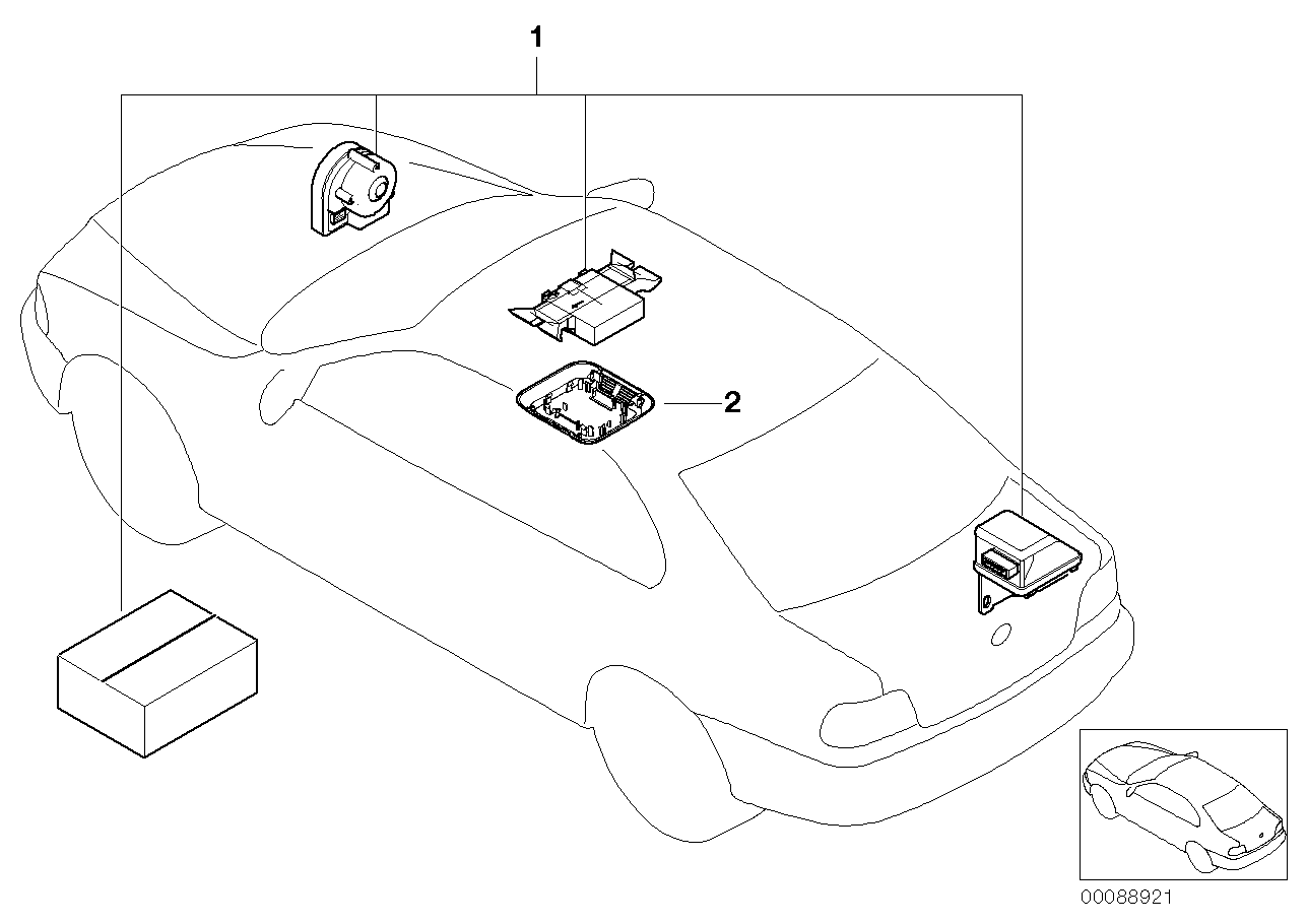 65739416520 BMW Installation Kit Alarm System