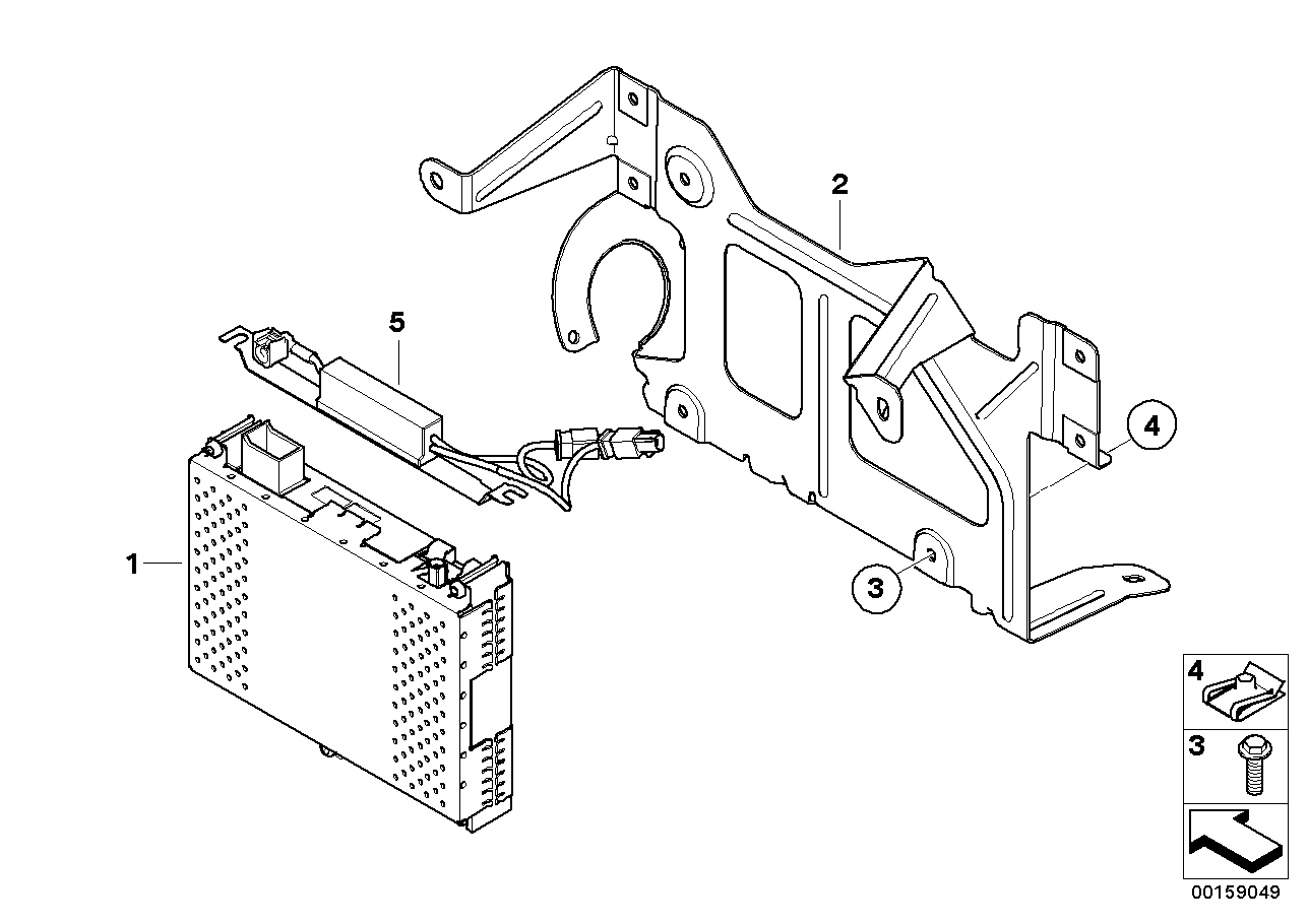 BMW 65156925444 Bracket Iboc-Tuner