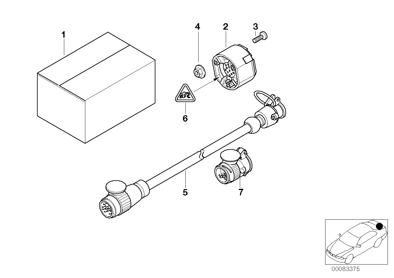 BMW 61131382153 Adapter