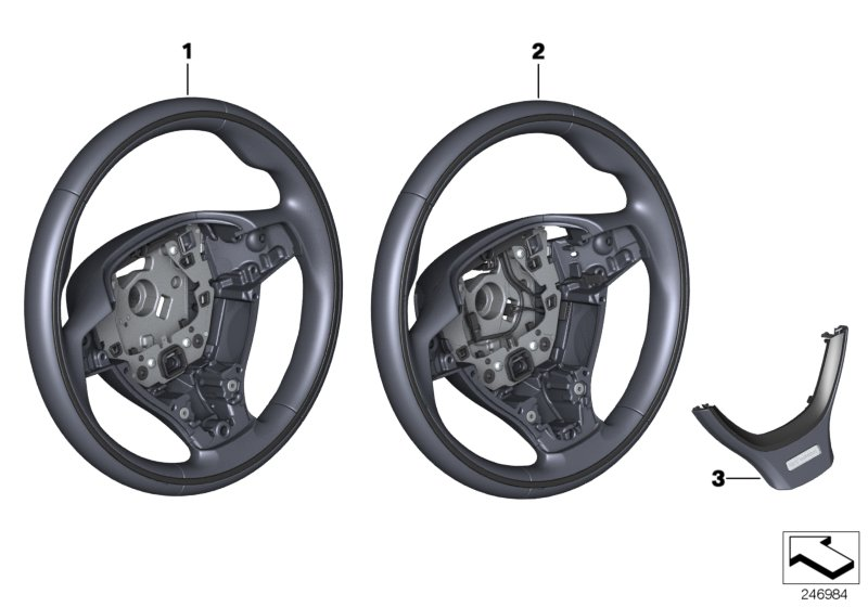 BMW 32337842816 Sports St.-Wheel,Leather/Wd.Ring,Multif.