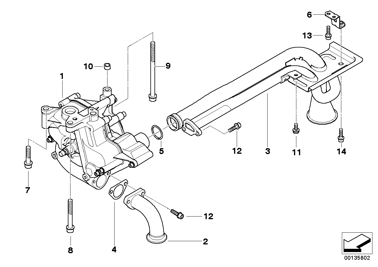 BMW 11417836248 Suction Pipe/Return Pipe