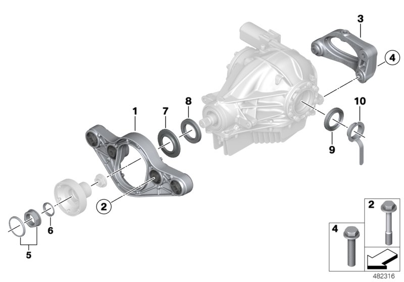 BMW 33127854163 Repair Kit Insert Nut