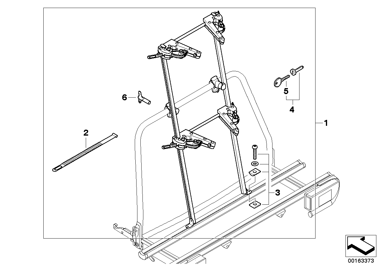 BMW 82710415134 Holder, Ski/Snowboard