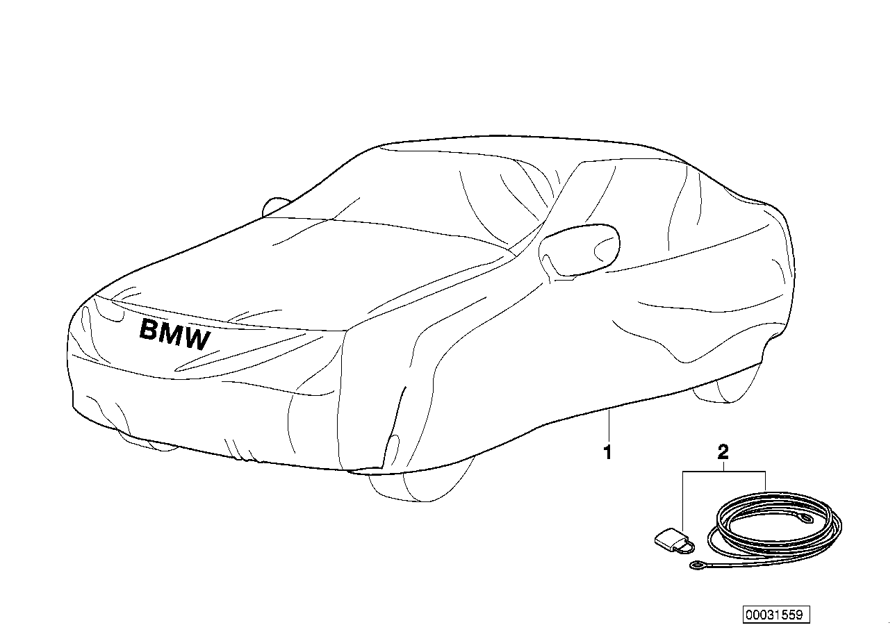 BMW 82111468689 Vehicle Cover
