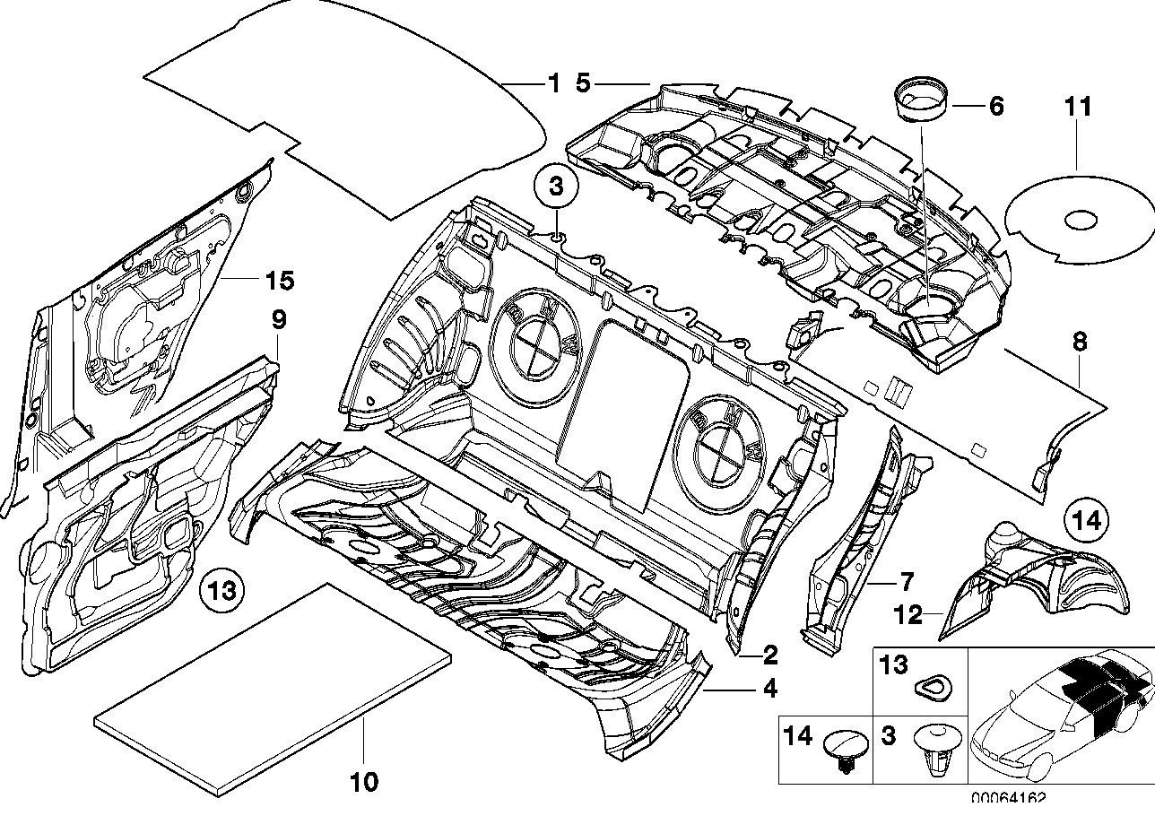 BMW 51488212533 Loudspeaker Recess Rear Left