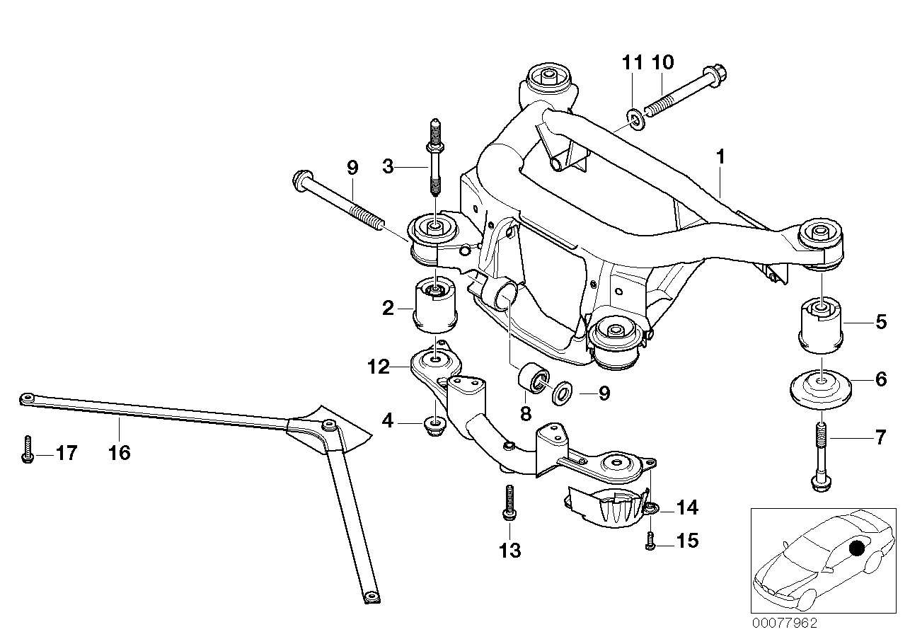 BMW 33312229899 Rod