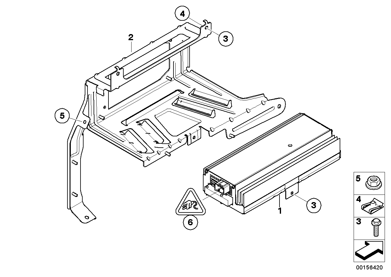 BMW 65129143633 Top-Hifi System Amplifier