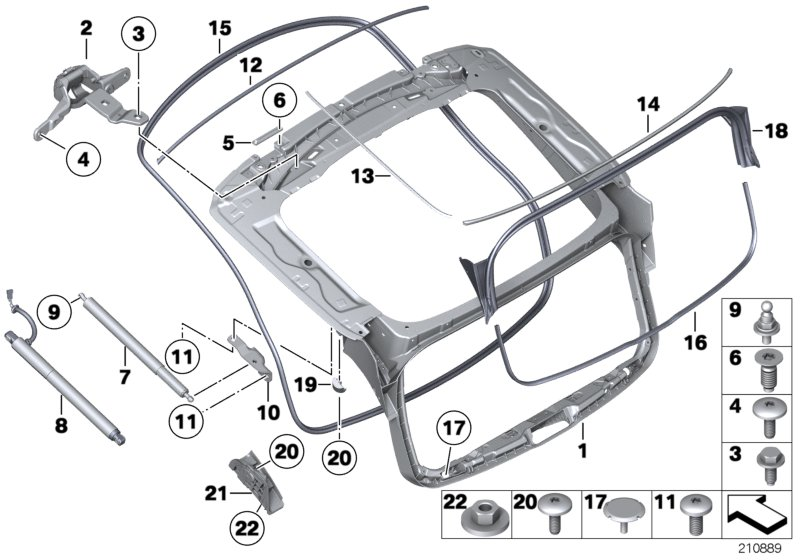 BMW 51247238711 Wedge