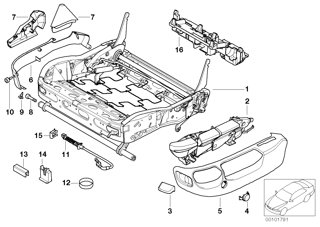 BMW 52107057989 Covering Outer