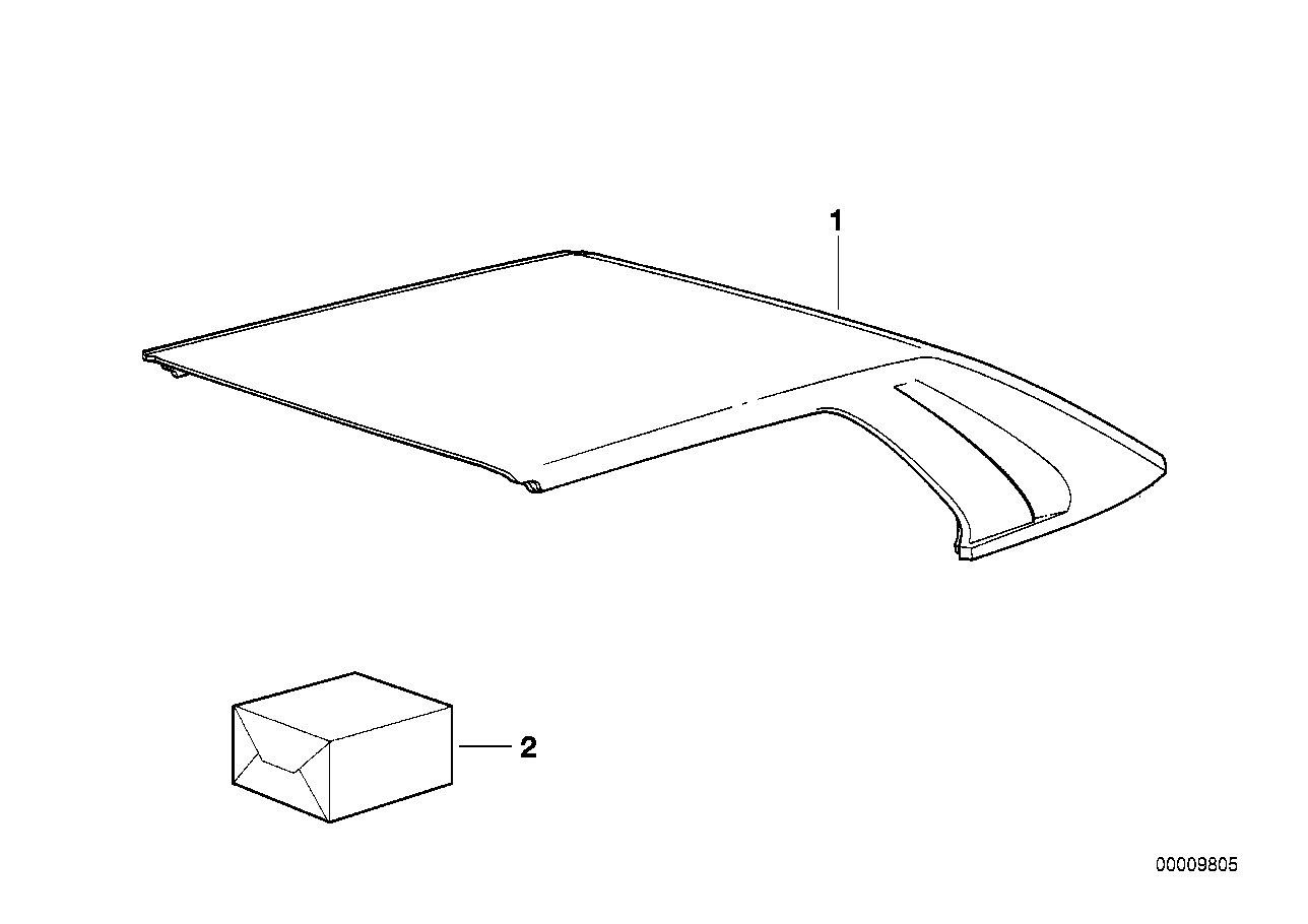 BMW 54218163061 Retrofit Kit, Hardtop Preparation