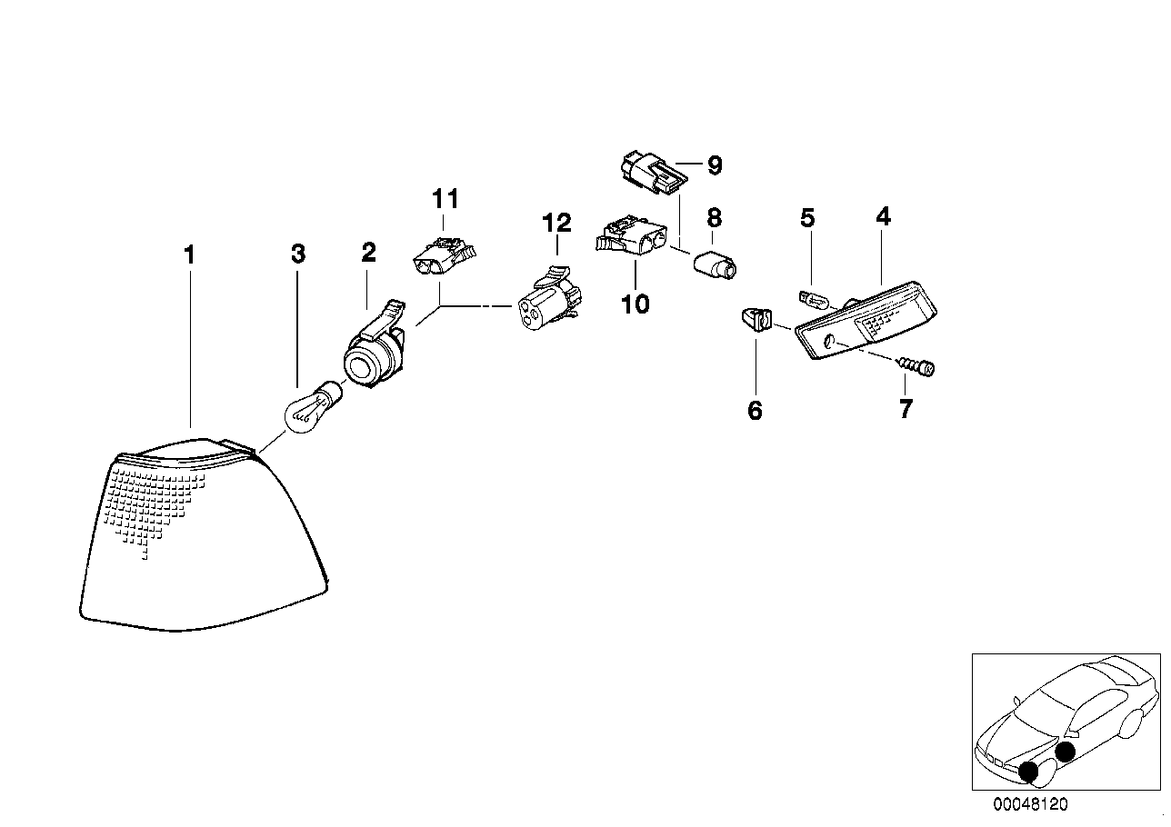 BMW 63141376979 Bulb Socket