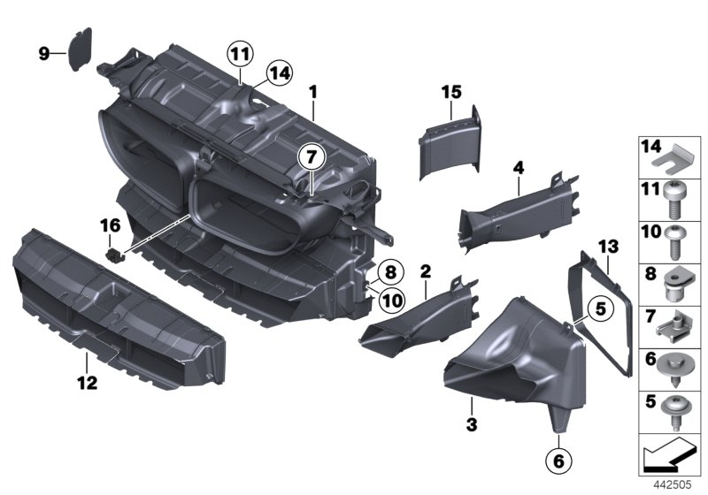 BMW 51647990093 Air Duct