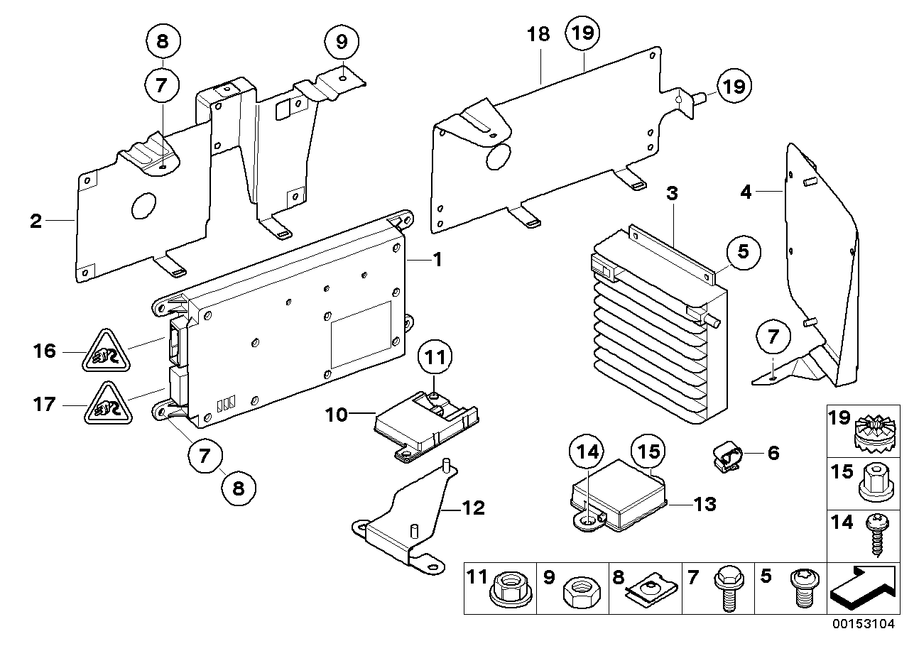 BMW 84109153160 Connecting Line