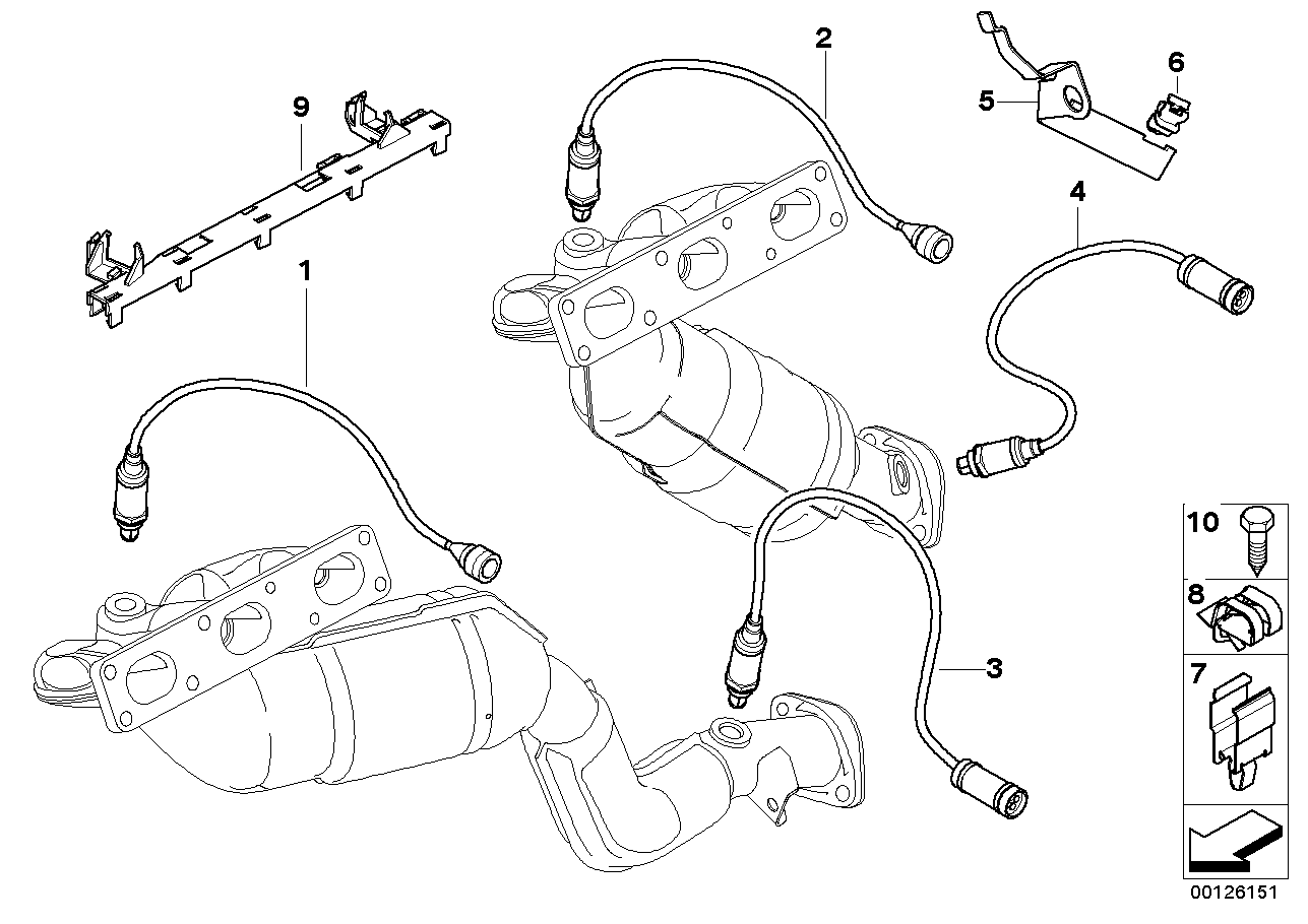 BMW 11787524008 Bracket For Lambda Probe Cable