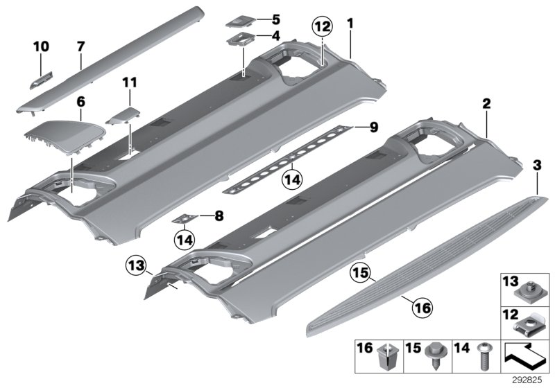 BMW 51469150081 Rear Window Shelf, Roller Sun Blind