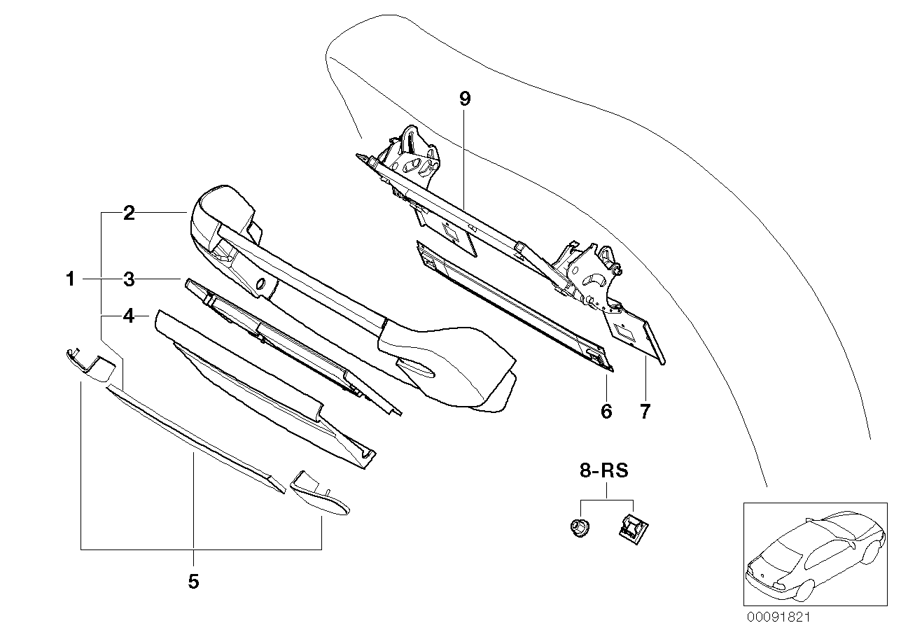 BMW 52108215109 Connection Plate