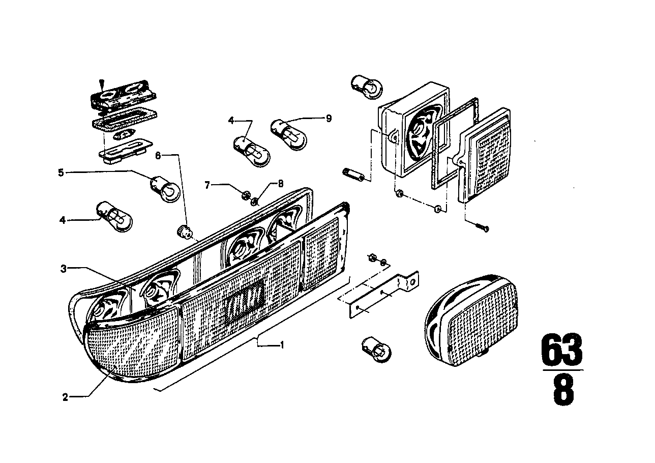 BMW 63211356991 Lens Left