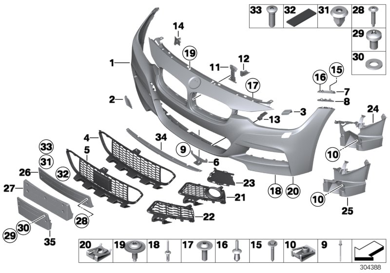 BMW 51118056606 Flap, Towing Eye, Primed