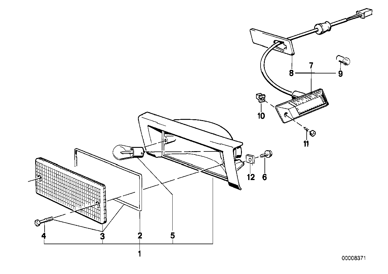 BMW 63131380966 Right Turn Indicator