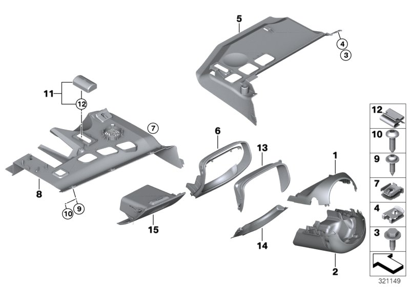 BMW 51456965378 Slot Cover