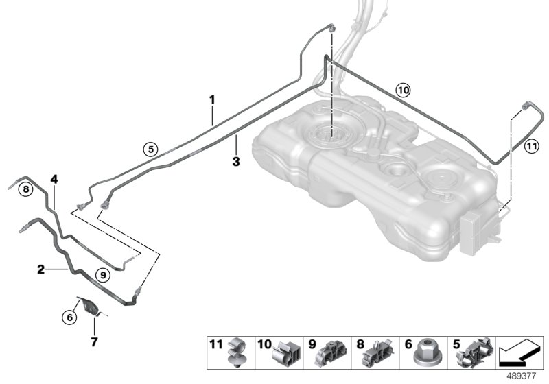 BMW 16127470984 Guard Plate, Fuel Pipes