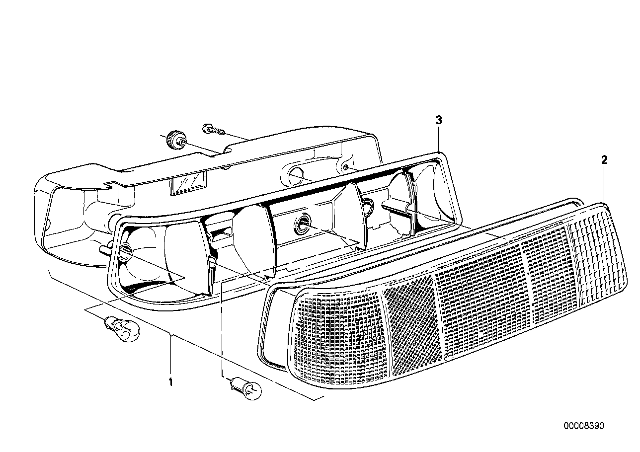 BMW 63211367484 Lens Right