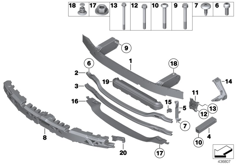 BMW 07119906589 Hex Bolt With Washer