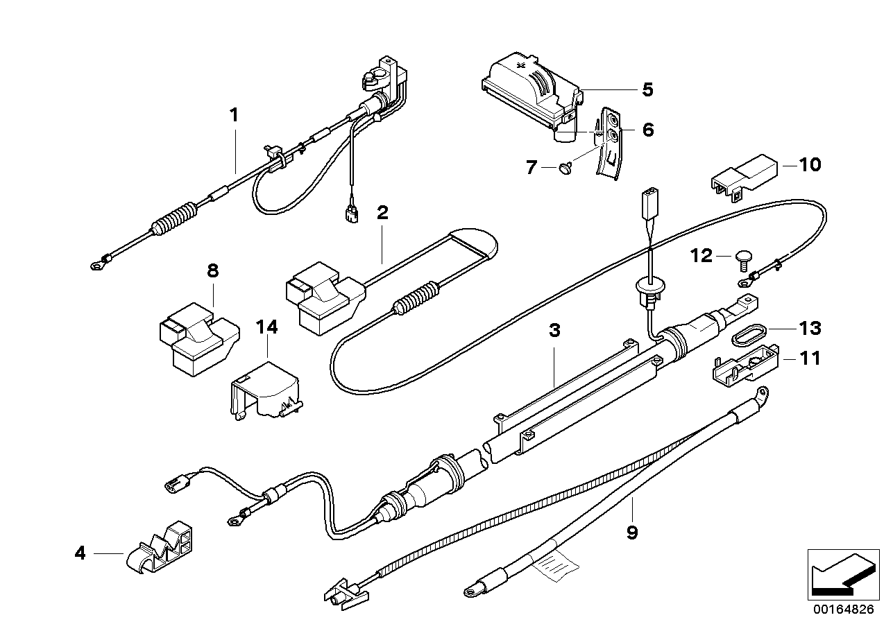 BMW 61136928084 Cable Holder