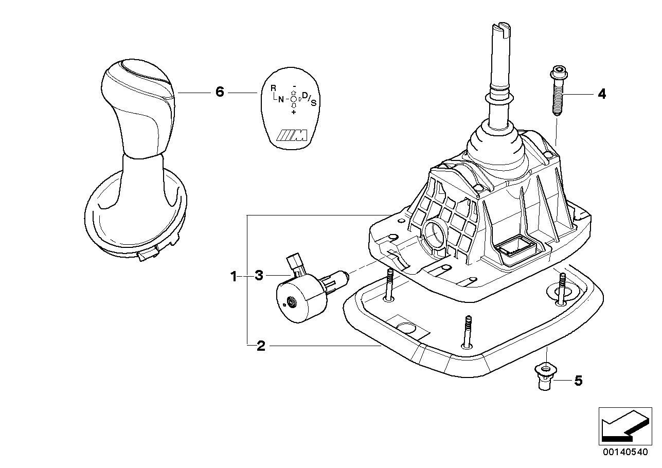 BMW 25122283851 Gear Shifting Steptronic, Smg