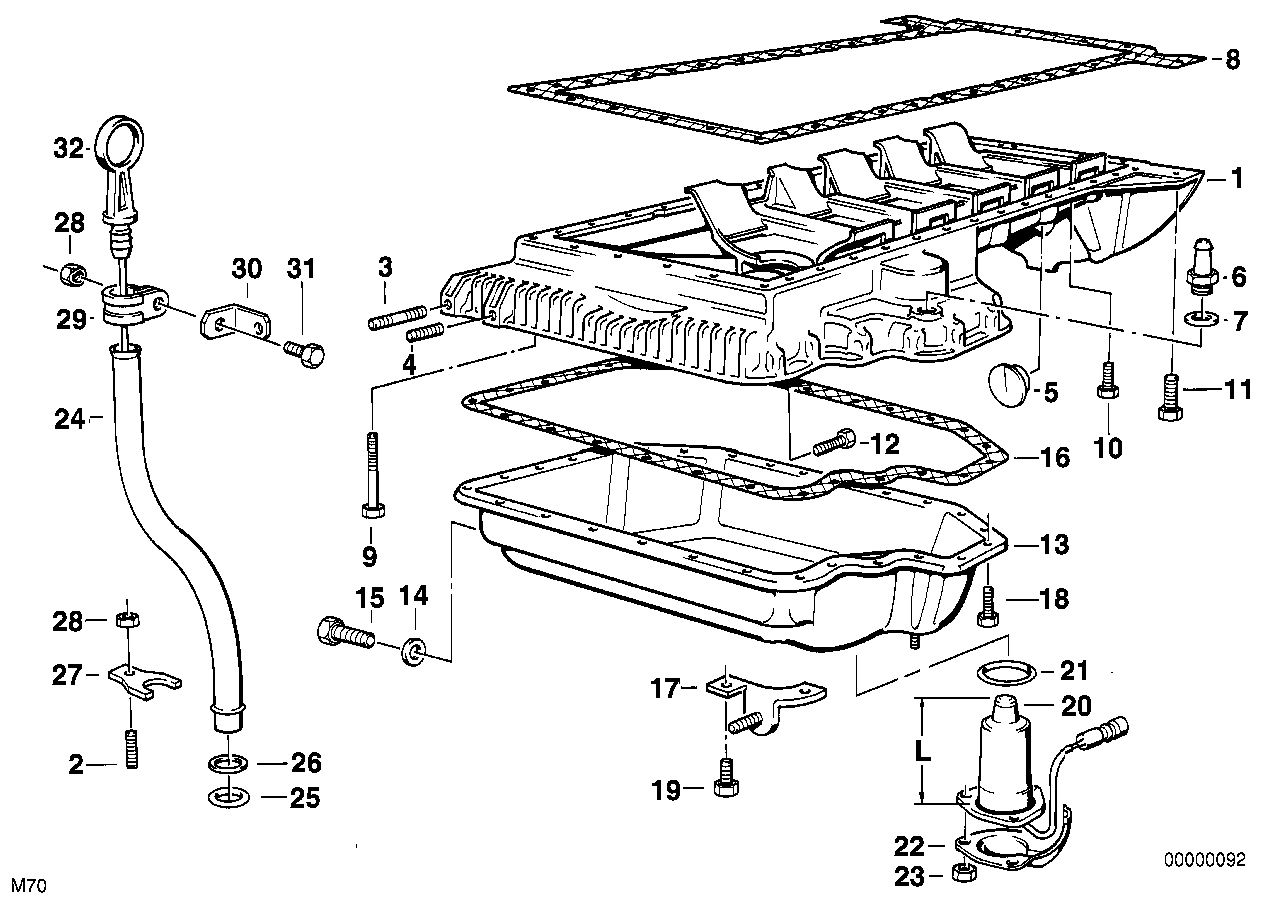 BMW 12611720420 Oil-Level Sensor